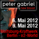 Peter Gabriel - New Blood in Wolfsburg und Berlin, 6.05. + 09.05.2012 - Konzertbericht