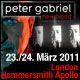 Peter Gabriel - New Blood in London, 23.+24.03.2011 - Konzertbericht  