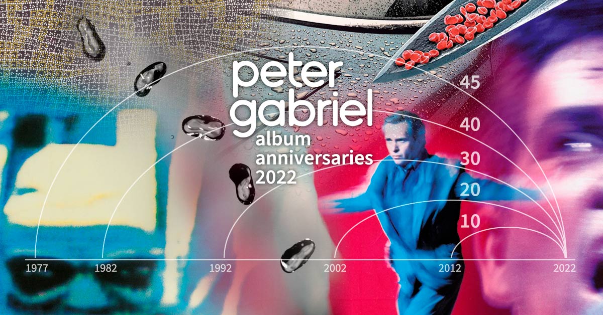 Peter Gabriel album anniversaries 2022