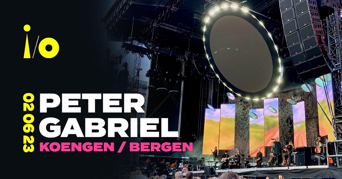 Peter Gabriel i/o live in Bergen. Norway