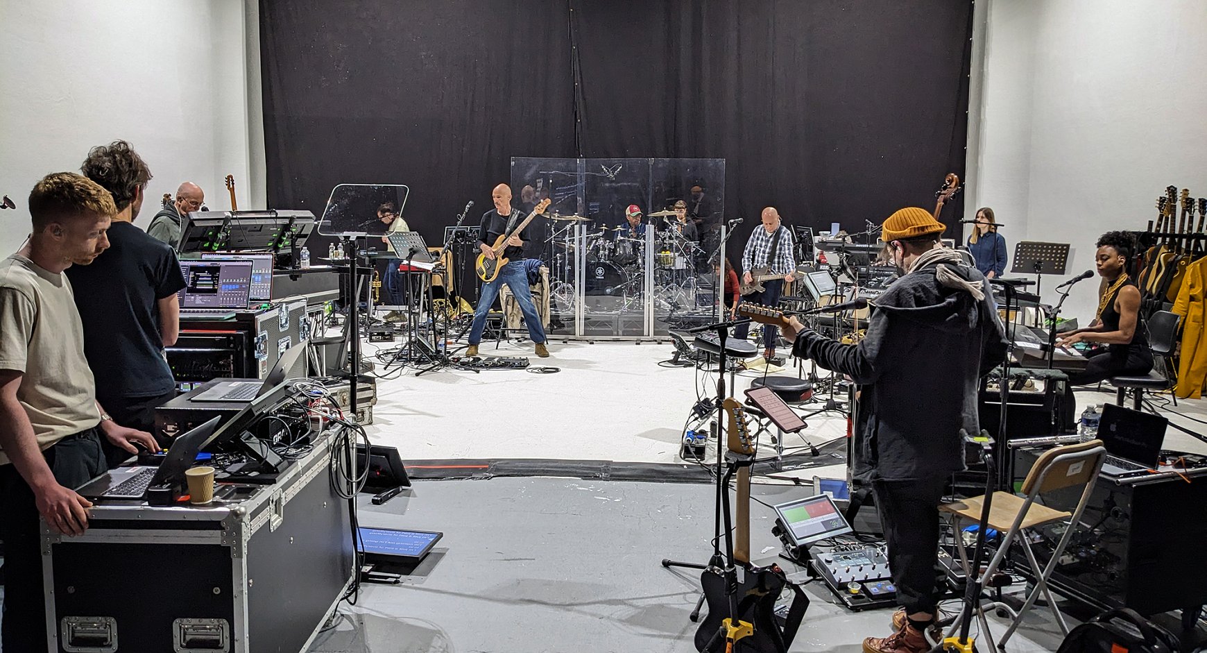 Peter Gabriel Rehearsals, Photo by Tony Levin