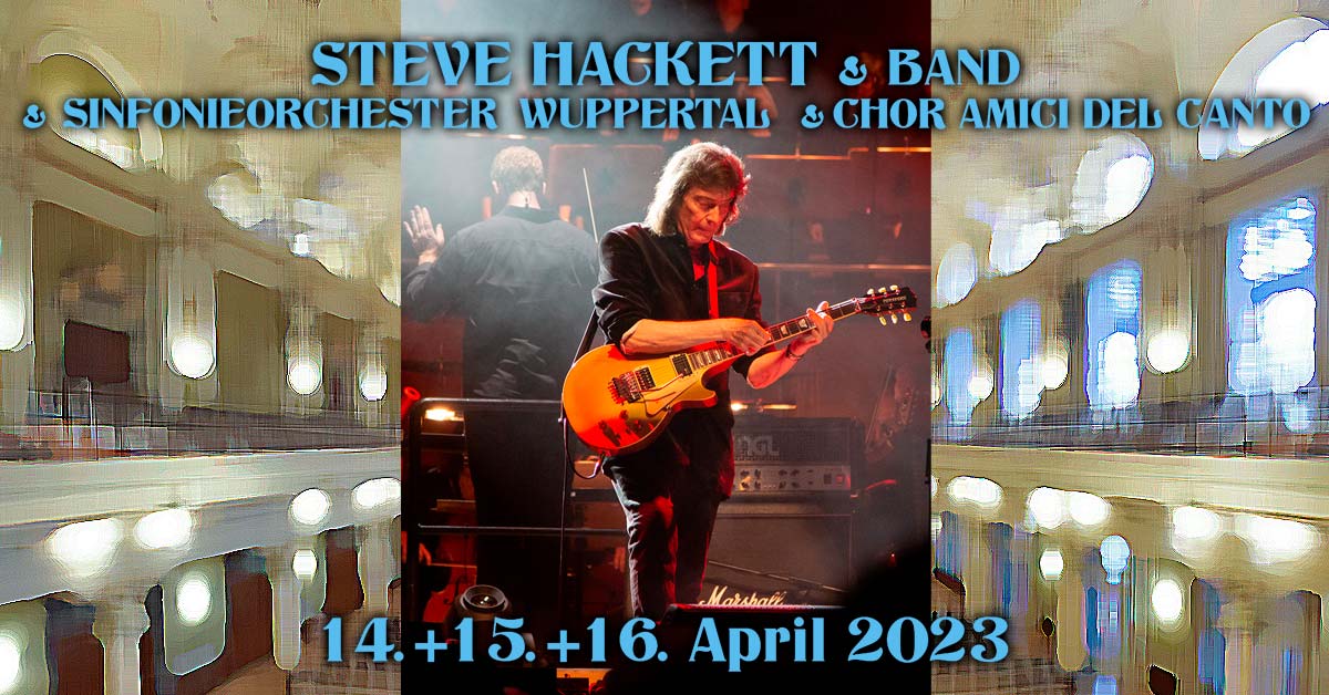 Steve Hackett with band, orchestra and choir in Wuppertal 2023