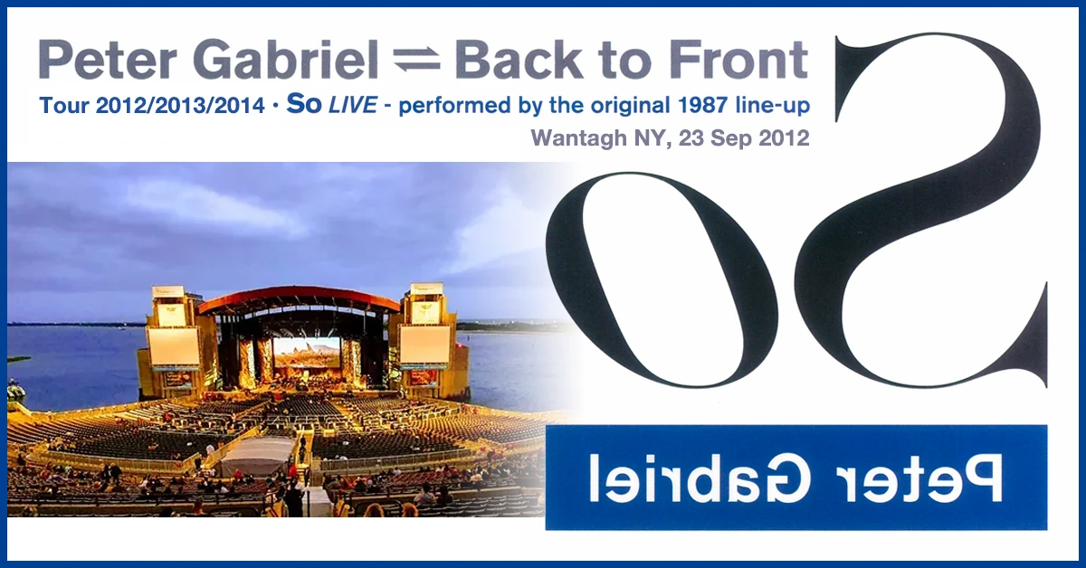 Back To Front Tour: Wantagh NY, USA, 23.09.2012