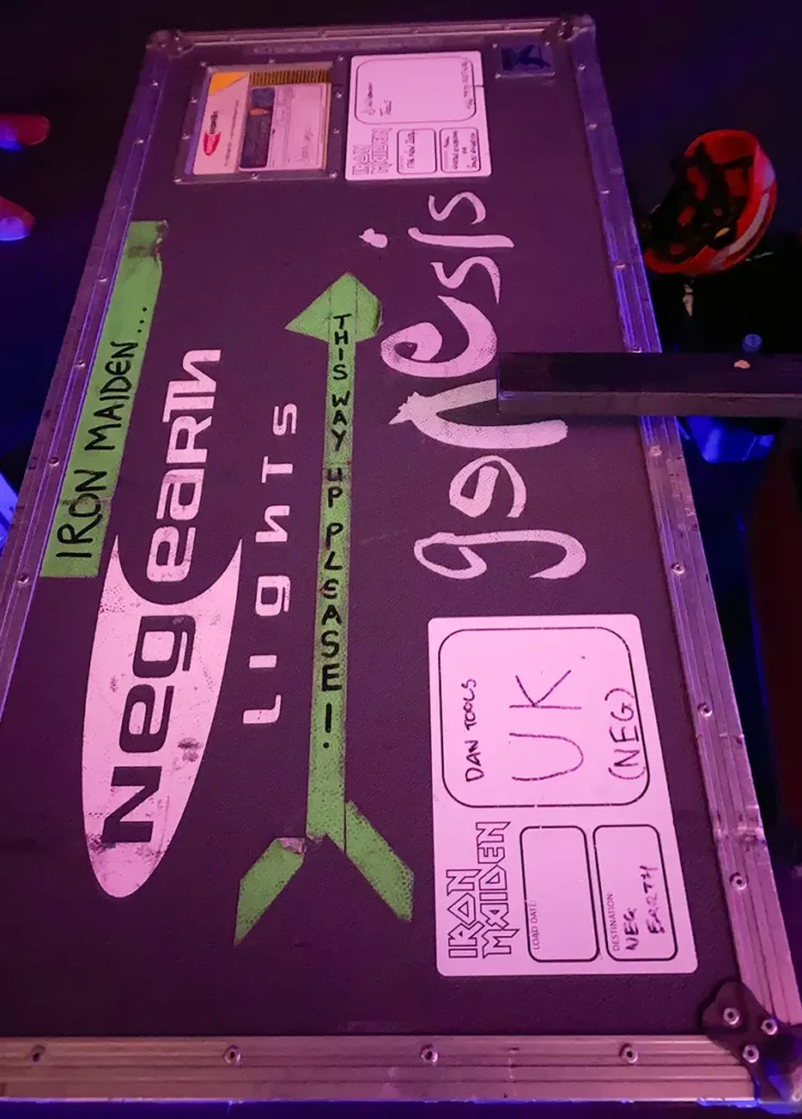 Roadcase auf der Tour